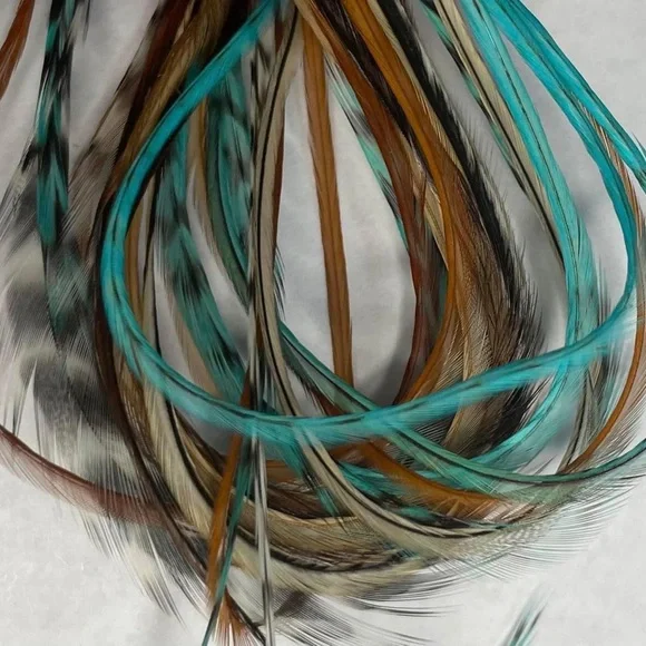 Bead In Hair Feather Extensions - Picture 2 of 4